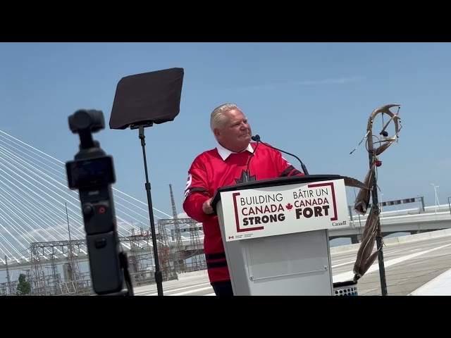 Canadians hold opening ceremony for Gordie Howe International Bridge