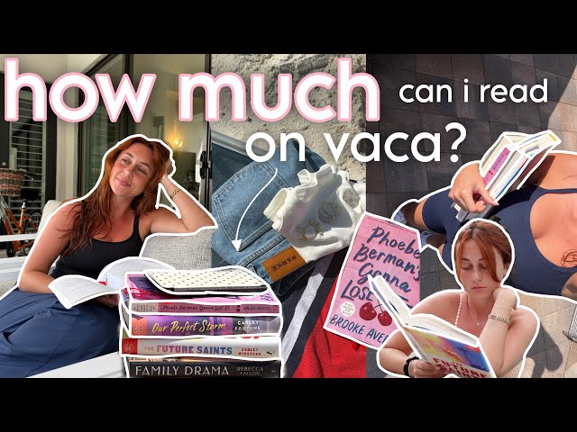 can i finish my entire may tbr on vacation? *reading vlog*
