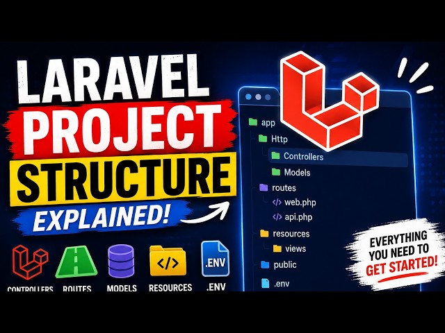 Laravel Project Structure Explained | Controllers, Routes, Models & More