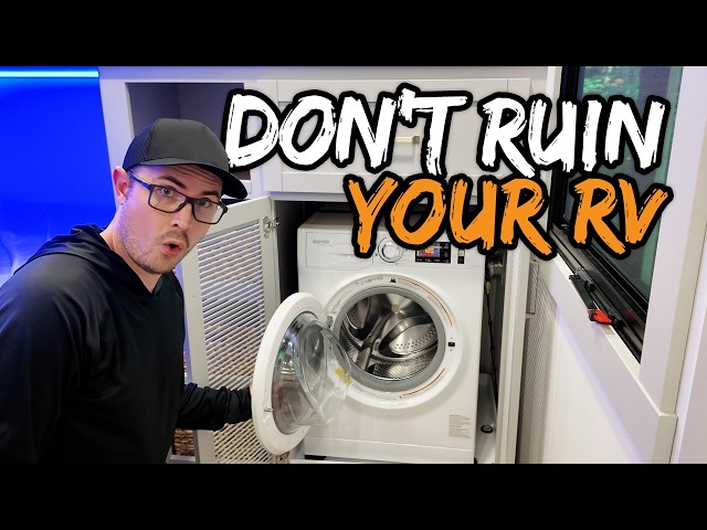 Cutting a 4" Hole in My Brand New RV (Splendide WDV2200XCD Washer/Dryer Install)