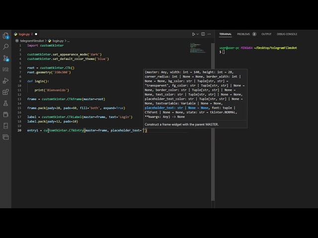 Login with Python - Tkinter