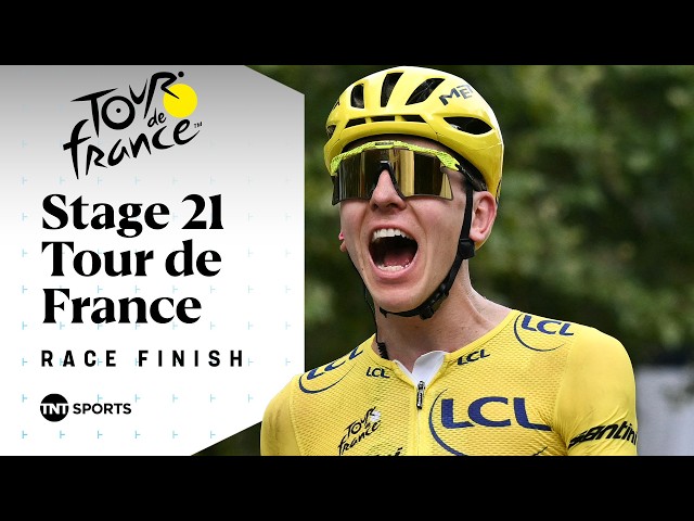 WHAT A FINISH! 🔥 | Men's Tour de France Stage 21 Final KM's | TNT Sports Cycling