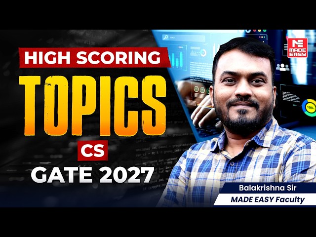 GATE 2027 CS | High Scoring Topics You MUST Focus O | Balakrishna Sir