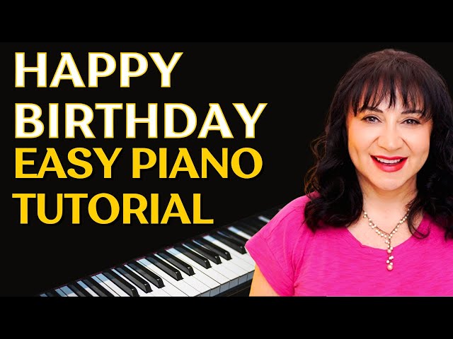 HAPPY BIRTHDAY Easy Piano TUTORIAL | SHEET MUSIC