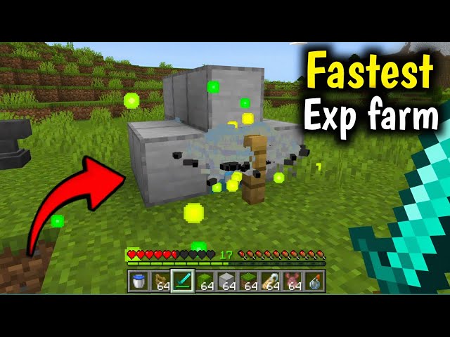 FASTEST EXP FARM in Minecraft Bedrock 1.21