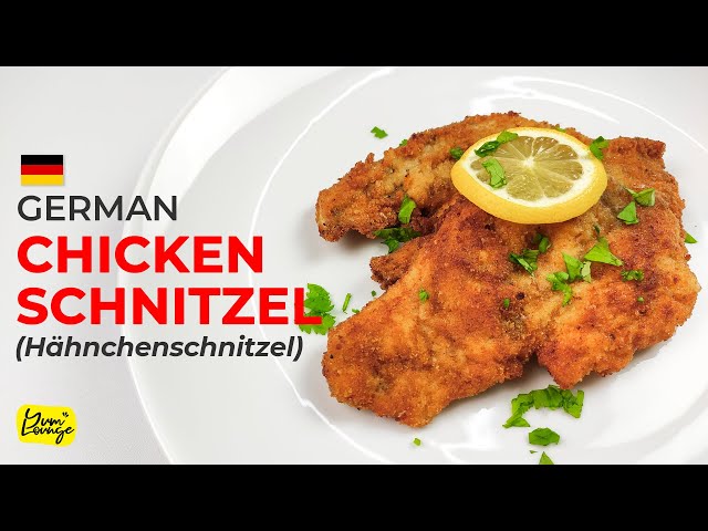EASY & QUICK German Chicken Schnitzel Recipe | Homemade Chicken Schnitzel | Yum Lounge (English)