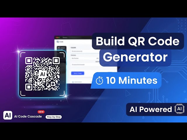 ✅ Build a QR Code Generator with AI (Claude AI Tutorial) | Web App Coding Guide #QRCode #AI