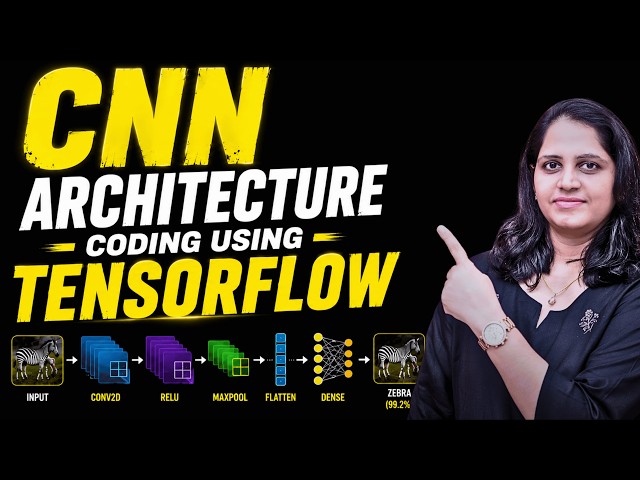 CNN Architecture Coding in TensorFlow | CIFAR-10 Project with Convolution, Pooling & Prediction | AI