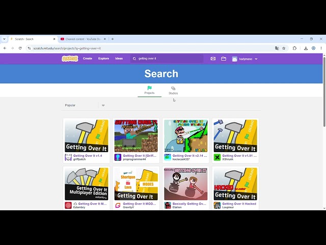playing griffpatch mode 7 3d on scratch