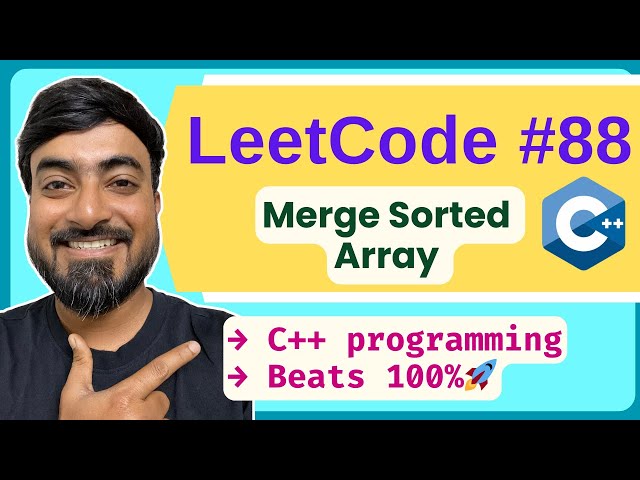 LeetCode 88: Merge Sorted Array | C++ Solution + Step-by-Step Explanation (Beats 100%)