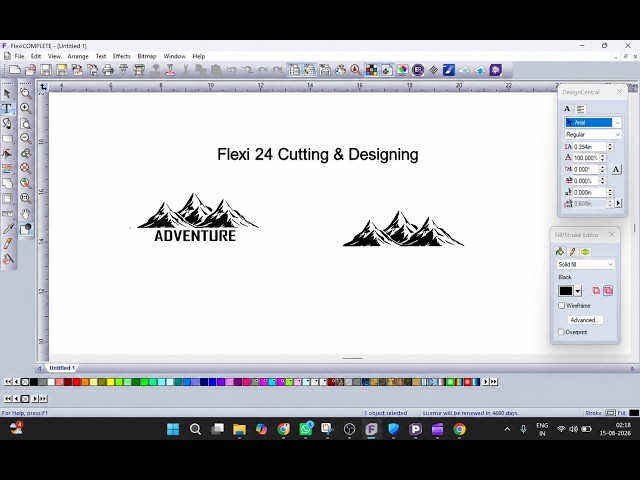 Flexi 24 Cutting Tutorial | Sticker Design & Plotter Cutting Full Process | Mind of SKK