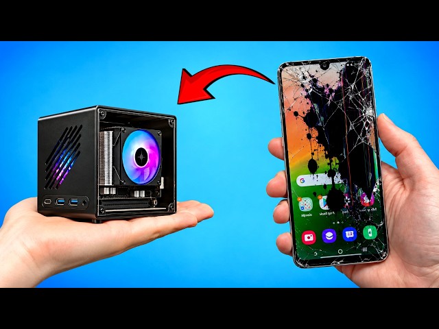 I Built a Tiny PC From a Broken Phone!
