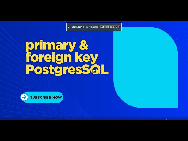 Primary & Foreign Keys Explained for Beginners (PostgreSQL) #6