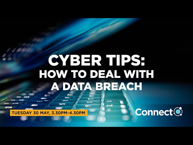 Cyber tips: how to deal with a data breach