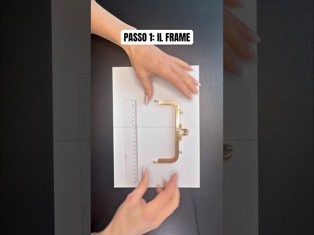 Cómo diseñar un patrón de bolso de mano 👜 #DIY #Costura #clutch #patrón #shorts