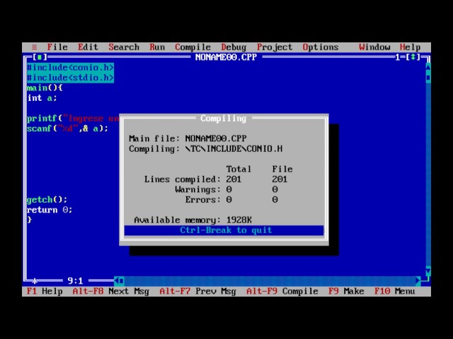 Programacion Basica en turbo C++ Conceptos Basicos
