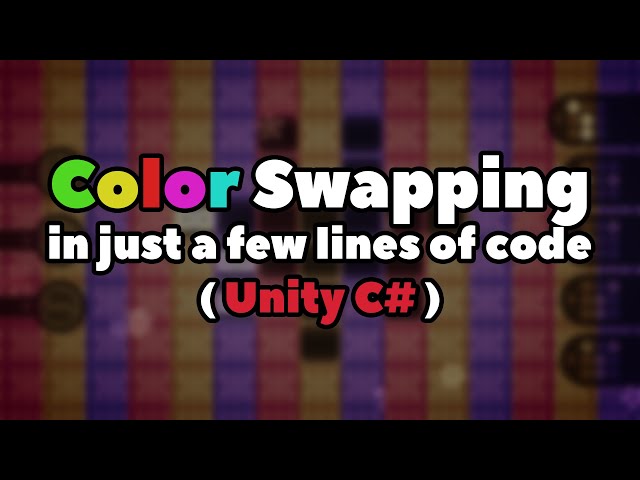 Easy Unity 2D Tutorial: Swapping Colors with Unity Post Processing (Unity Color Grading: Hue Shift)