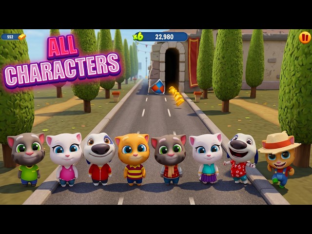 Talking Tom Gold Run All Characters Gameplay 😱🔥 Unlock Everything!