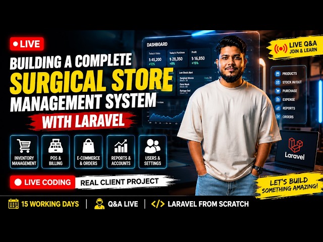 Laravel Live Coding: Building a Real-World POS + Inventory + E-Commerce System From Scratch