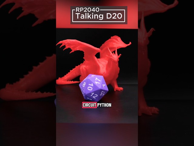 Build a D20 gaming dye that tells you what number you rolled #adafruit ##3dprinting