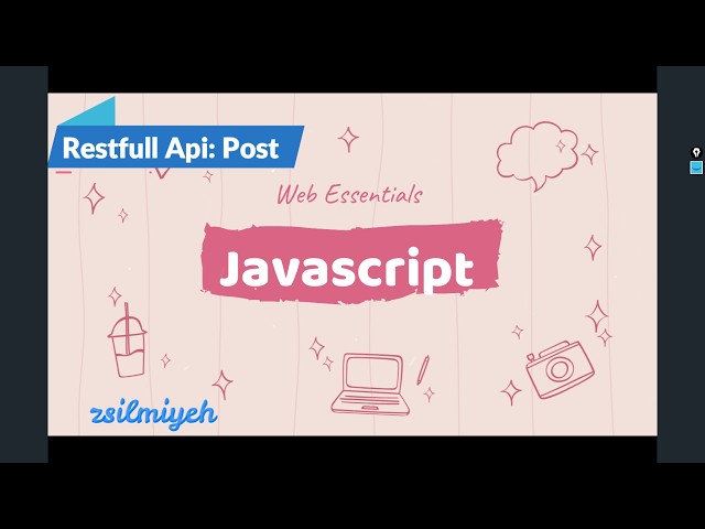 JavaScript: Restful API: Post Data