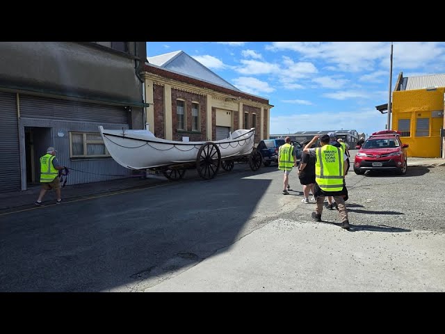 360 Video - Relocation of Historic Lifeboat Alexandra, Timaru NZ 2025