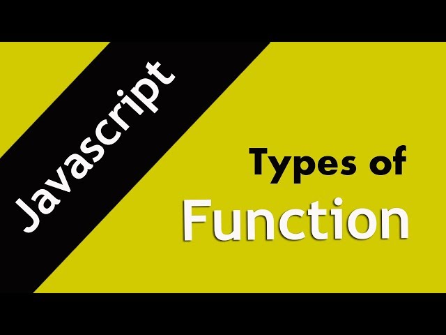 22. Types of Function in javascript (Hindi)