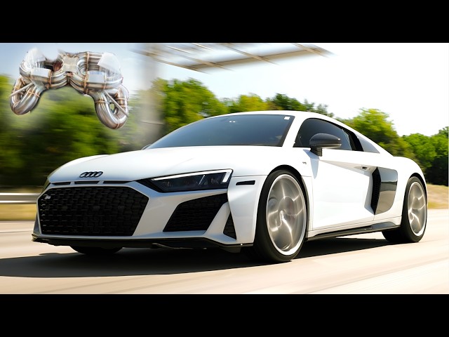 5-TO-1 Headers TRANSFORM the Audi R8 V10! | Valvetronic Designs F1