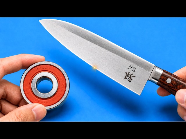 Easy Way To Sharpen A Knife Like A Razor Sharp ! It Won't Blunt For 5 Years