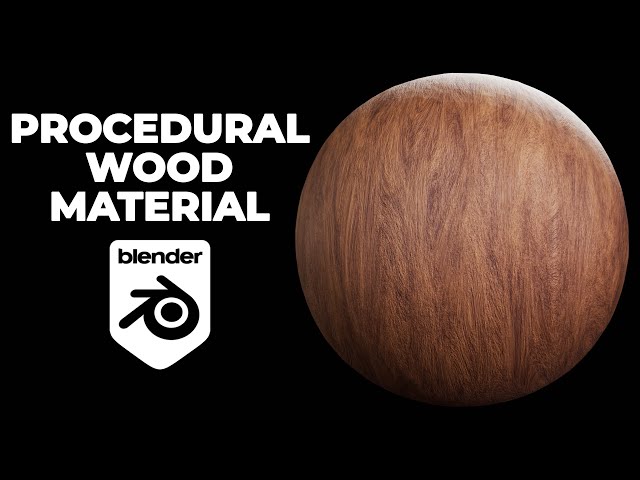 Wood material in Blender