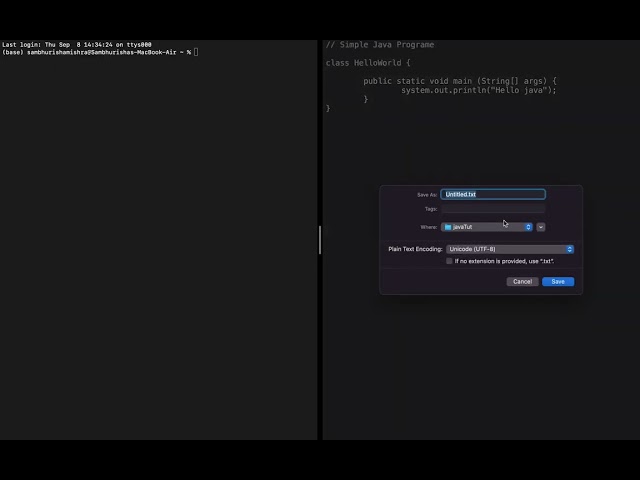 Java || First Program || Hello Java || Happy Coding