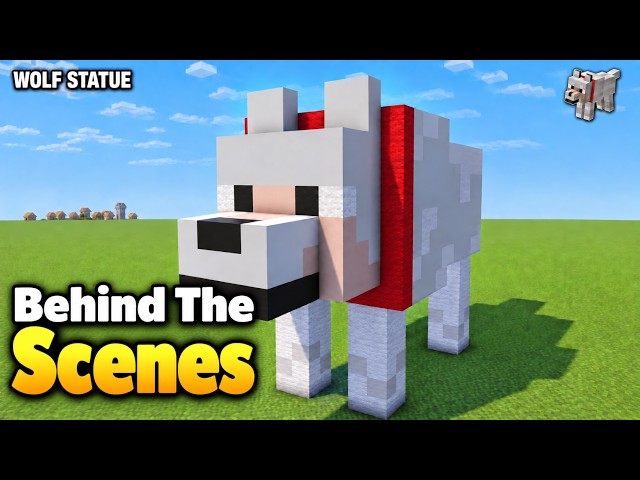 How I Designed This Wolf Statue in Minecraft