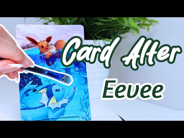 Watch me transform this Eevee! Custom Pokemon TCG Card Painting