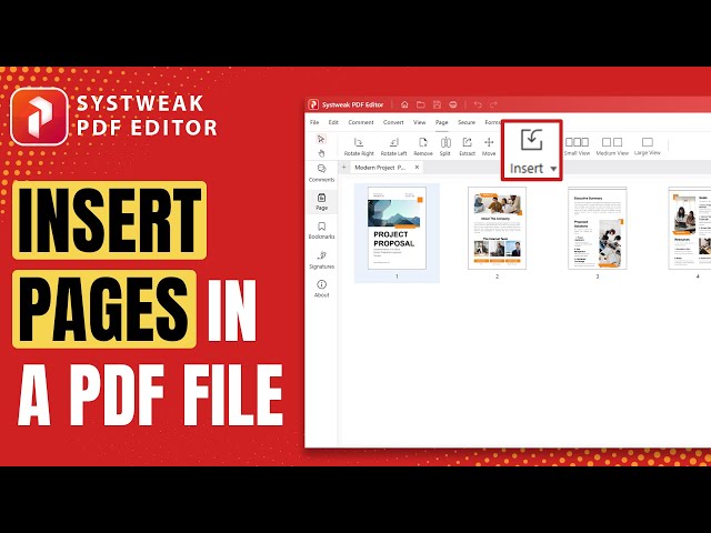 How to Insert/Add Pages in a PDF File | Systweak PDF Editor Tutorial #25 #pdfeditor #editpdf