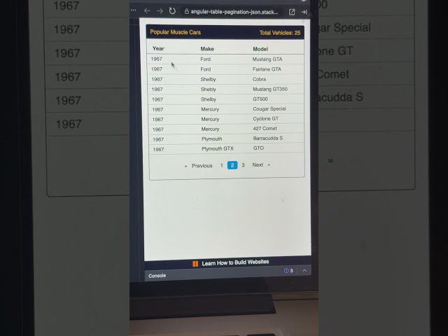 JSON Angular Data Table w/ Pagination | Web Dev Unlimited #programming #coding #webdevelopment
