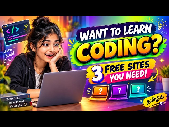 😳 Still Don’t Know Where to Learn Coding? Try These 3 FREE Websites! 💻 | Tamil