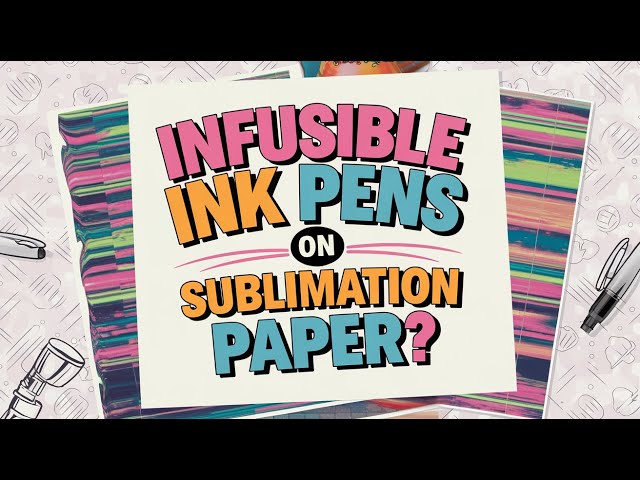 Can you use infusible ink pens on sublimation paper? Sublimation Help!
