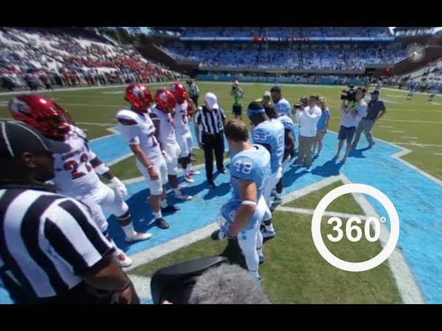 Louisville vs UNC coin toss In 360