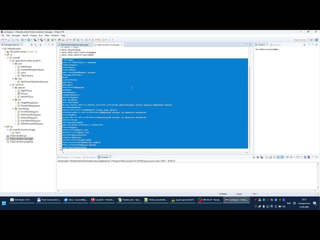 07 - Java, Eclipse, Videos duration