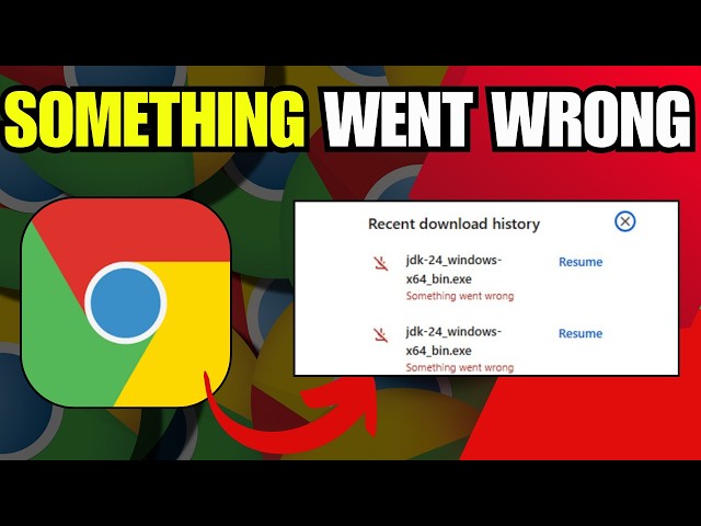 Fix Google Chrome "Something Went Wrong Download Issue" In Windows