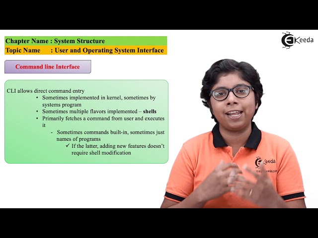 User and Operating System Interface