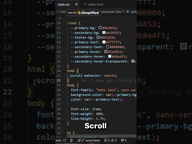 Easy Smooth Scrolling | In 1 Minute