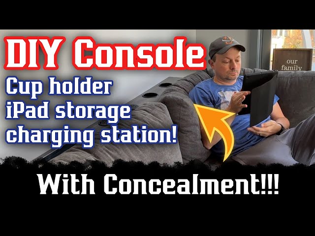 DIY Sofa Table / Console Table | How to Build (With Concealment!)