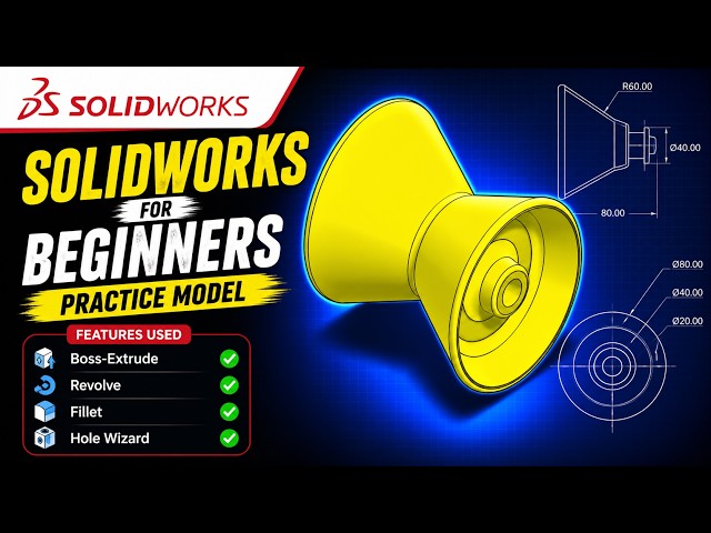 Beginner CAD Exercise | SolidWorks Tutorial