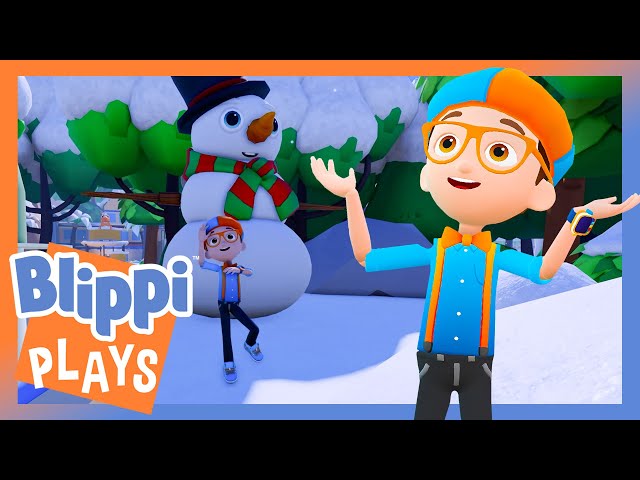 Sing Snowy Day with Blippi !  | Blippi Plays | Educational & Gaming Videos for Kids