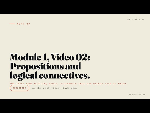 What Is Discrete Mathematics? The Complete Beginner's Foundation (Video 1)