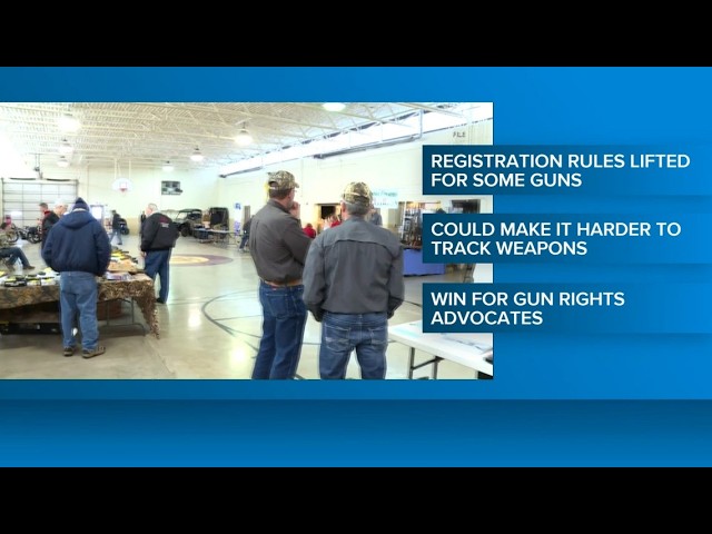Federal gun rule change removes requirements for some firearms