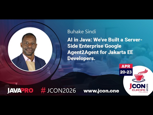 AI in Java: We've Built a Server-Side Enterprise Google A2A for Jakarta EE Devs. | Buhake Sindi (EN)
