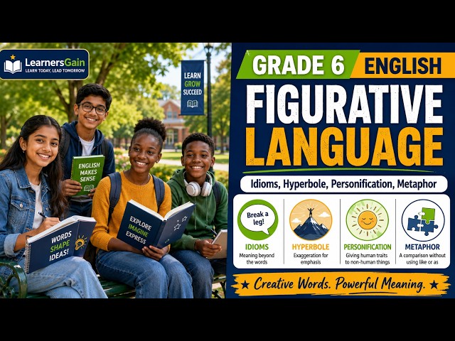 Figurative Language | Idioms, Hyperbole, Personification, and Metaphor