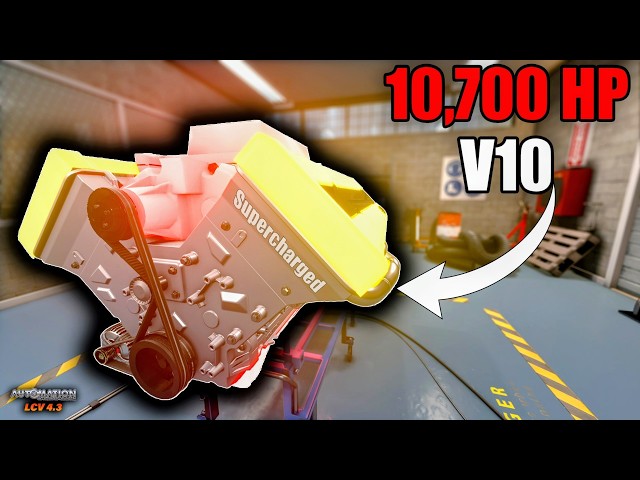 The Most Powerful, SUPERCHARGED V10 Engine! | Automation Game (LCV 4.3)